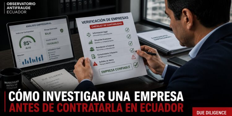 Cómo investigar una empresa antes de contratarla en Ecuador