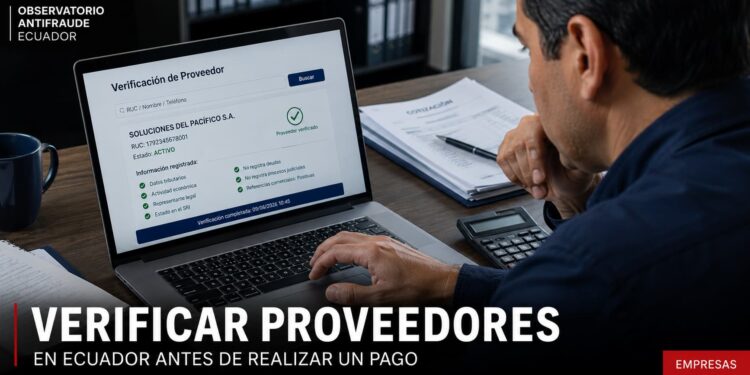 Cómo verificar proveedores en Ecuador antes de realizar un pago